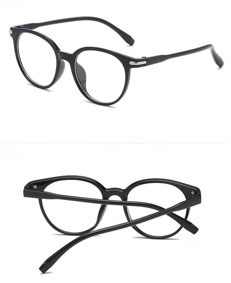 Product Introduction of New Arrival Computer Glasses Frame Women Men Anti Blue Light Round Eyewear Blocking Glasses Optical Spectacle Eyeglass 15