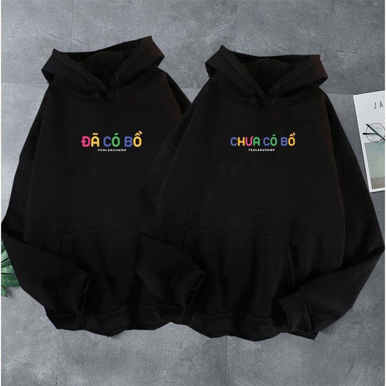 Áo Hodie Mũ 2 lớp " ĐÃ CÓ BỒ" và " CHƯA CÓ BỒ" Menswear Nam Hoodie