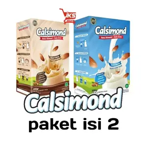 (isi 2) Calsimond susu almond coklat vanila 200gr sugar