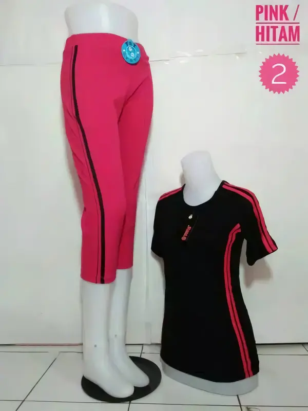 BEST SELLER -  Setelan Senam Aerobic Pendek Wanita / Setelan Olahraga Yoga Zumba Sepeda Gym Volly / Setelan Olahraga Pendek Wanita Terlaris Sport 2