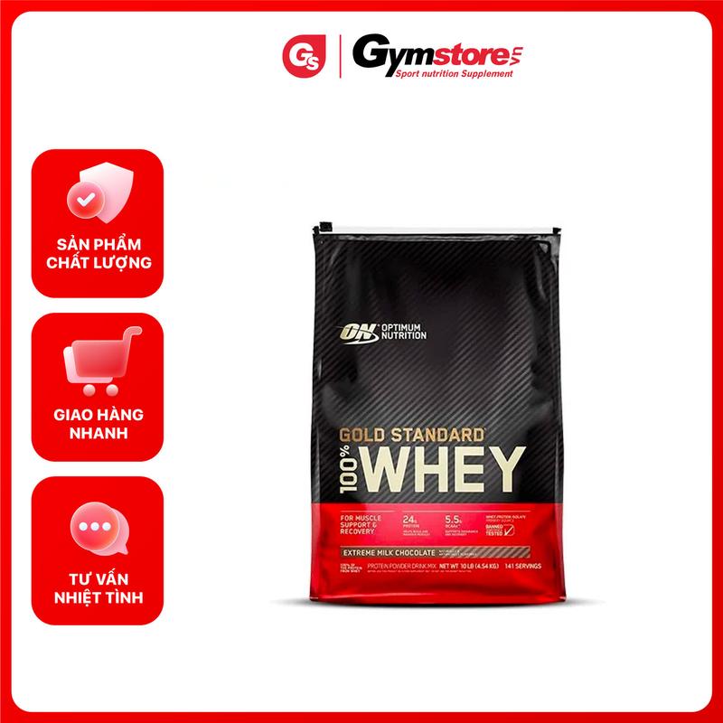 ON Gold Standard Whey Protein 10 Lbs (4.54 kg) - Made in USA