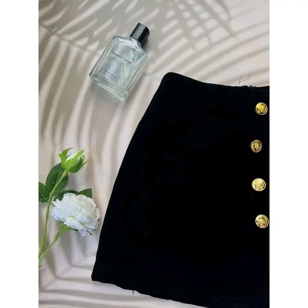 quần short giả váy nhung mịn 4cúc dọc siêu hot quần dạ quần sooc Nữ Women 4