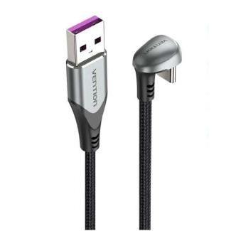 Gambar Vention Kabel USB-C 5A USB A to USB Type-C Fast Charge U Shape Braided - Hitam dari Java Computer Samarinda Kota Samarinda Tokopedia