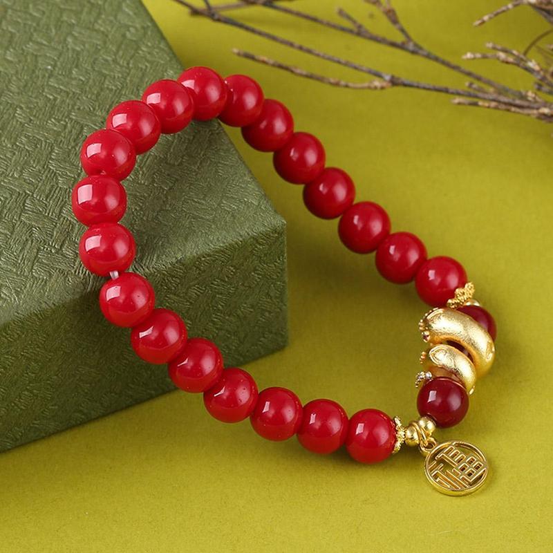 Vòng Tay Đính Cườm, Thiết Kế Hình Rắn Hoàng Đạo, Vòng Tay Yuanfu, Dễ Phối Đồ Trung Quốc, Dành Cho Nữ, Thời Trang, Quà Sinh Nhật 7