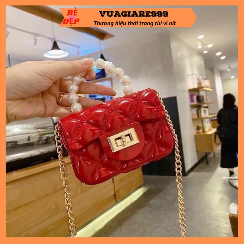 Túi silicon mini đeo chéo nữ đẹp đi chơi thời trang hàn quốc dễ thương cute giá rẻ cho mẹ và bé gái DC115