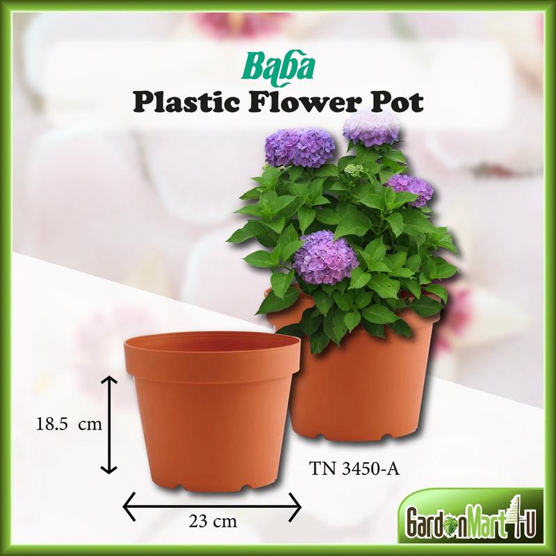 GM4U Baba TN-3450-A Flower Planter Plastic Pot Pasu Bunga Plastik ...