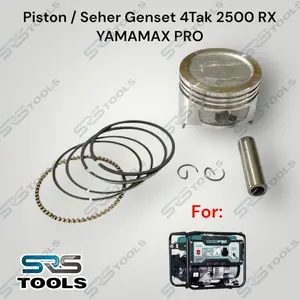 YAMAMAX PRO Seher / Piston + Ring Set Komplit Untuk Mesin Genset 4 Tak Type Rubicon 2500 RX 2500RX 1100 Watt