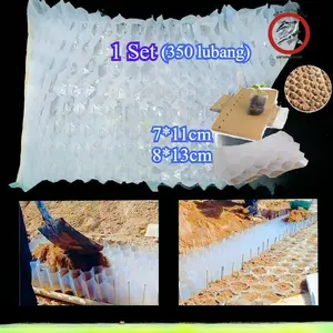 Isi 350 Pcs Polibag Tanaman Benih Bibit Polibag Semai Polibeg Bibit Polybag Kecil Semai Benih Plastik Tanaman 7 X 11/8X13 / Polibek / Kantong Tanaman / Plastik Tanaman