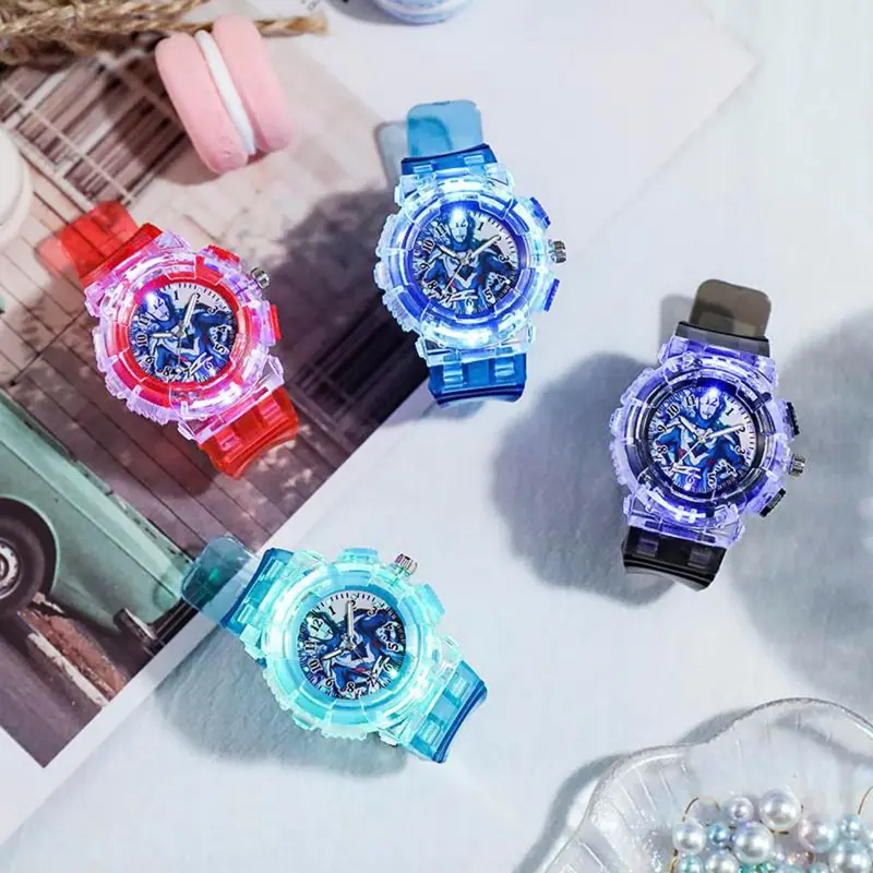 Đồng Hồ siêu nhân Đeo Tay Có Đèn led Nhiều Màu Sắc Cho Bé 3