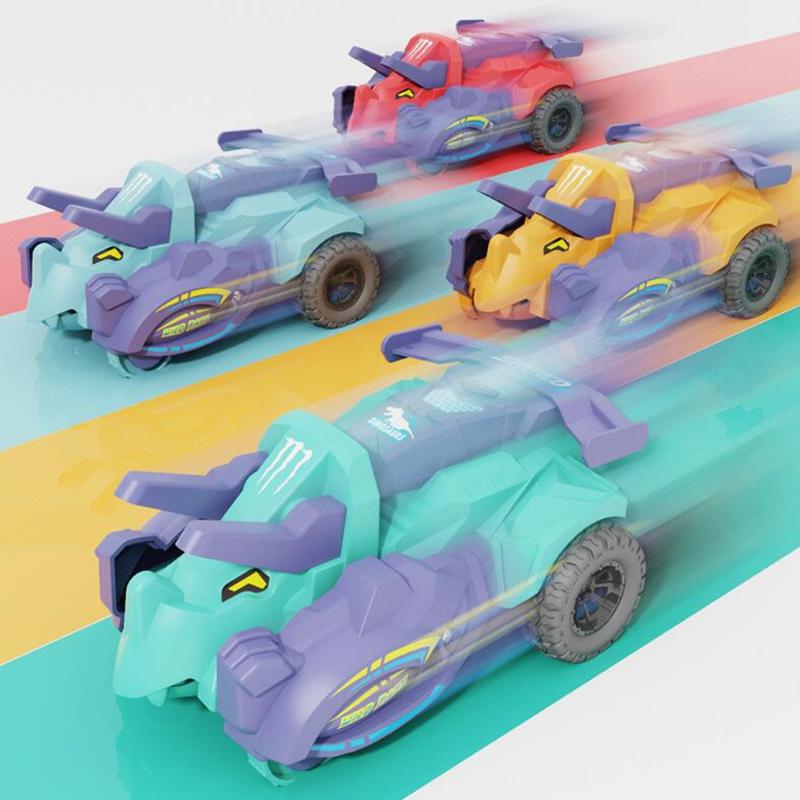 Collision Transformation Vehicle Dinosaur Deformation Car Toy Plastic Inertia Model Car Funny Toys For Boy Kids Holiday Gifts 1