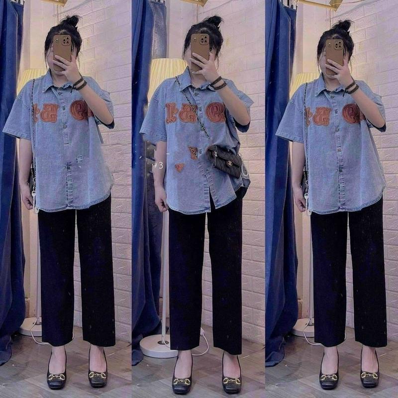 Quần tăm ống xuông bầu,chất tăm gân to,đứng phom,có chun chỉnh dễ dàng. 4