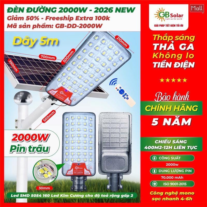 DÂY 5M BẢN NÂNG CẤP LED 5054 BẢO HÀNH 5 NĂM 1 ĐỔI 1 Đèn Năng Lượng Mặt Trời Sân Vườn Mắt Ngọċ 2000W.