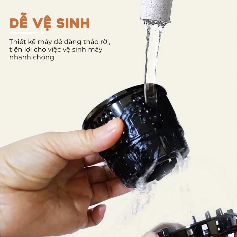 Máy ép chậm mini Venko, Xay sinh tố ép kiệt nước đến 98%, Lưới lọc 0,1mm siêu nhỏ, Công suất 150W máy  ép 6