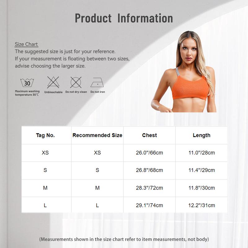 Product Introduction of Áo Ngực Thể Thao, Dây Đeo Rộng, Cho Nữ, Chyoo, Áo Yếm Thể Thao Tập Gym Thể Dục, Áo Crop Top Tập Luyện Yoga 0