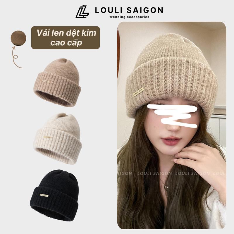 Mũ len beanie LOULI SAIGON phối tag HIJA Studio, thời trang thu đông dành cho nam nữ B04
