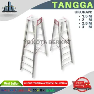 TANGGA ALUMUNIUM LIPAT/ TANGGA LIPAT ALUMINIUM (WAJIB MEMBACA DESKRIPSI) - 3 MTR