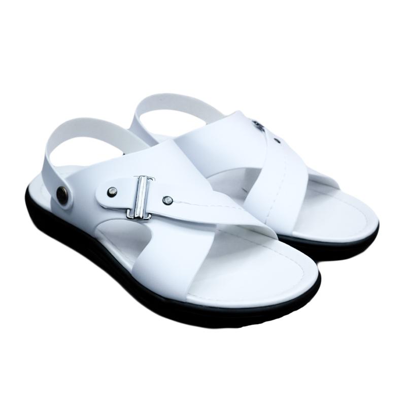 Sandal Selop Kulit  Pria Dewasa Sendal Slip On Cowok Kasual Model Terbaru 1