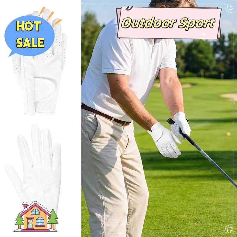 Mềm mại Trắng Găng tay chơi golf Da lộn Tay trái Găng tay thể thao Thoáng khí…
