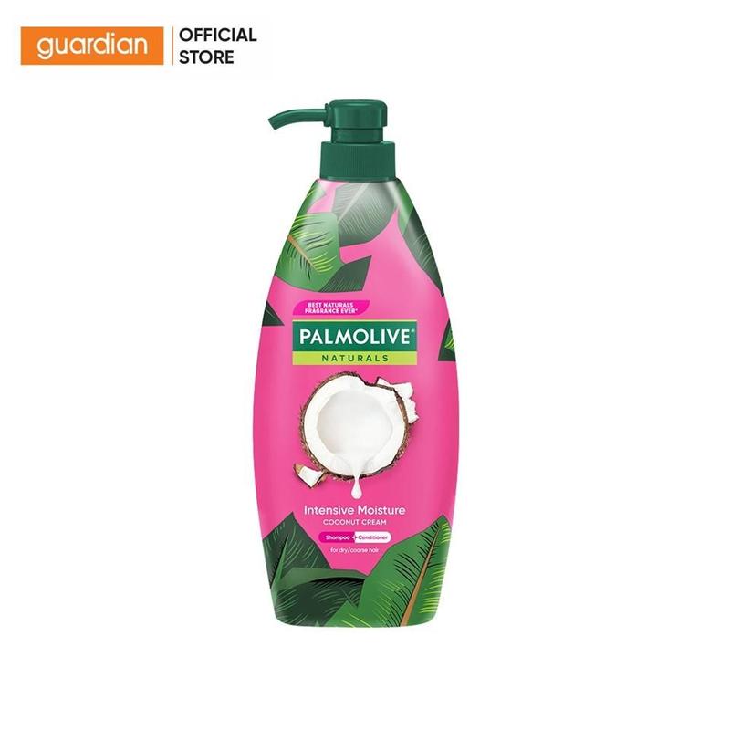 Dầu Gội Kèm Dầu Xả 2 Trong 1 Dưỡng Ẩm Bổ Sung Palmolive Từ Sữa Dừa 600ml