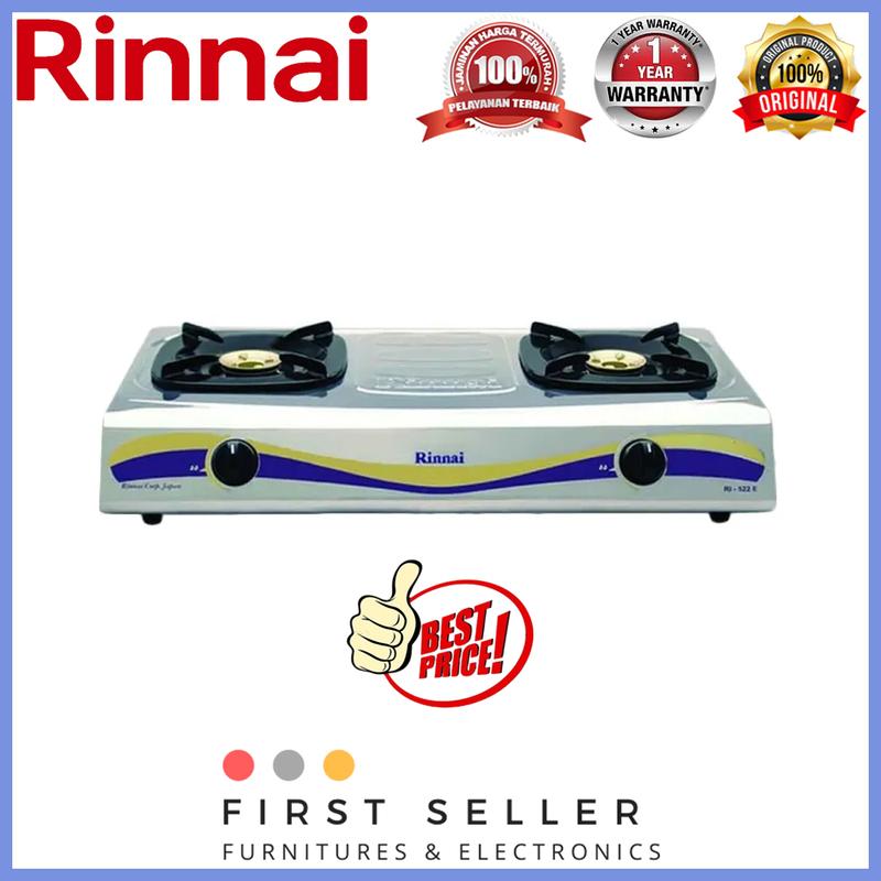 [LIVE] COD RINNAI KOMPOR RI 522E / RI-522E (2 TUNGKU) GARANSI RESMI 1