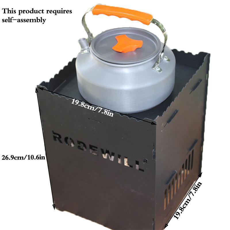 Product Introduction of Portable Camping Stove, Detachable Outdoor Firewood Stove, Multifunctional Camp Stove for Cooking & Heating, Camping & Hiking Equipment 1