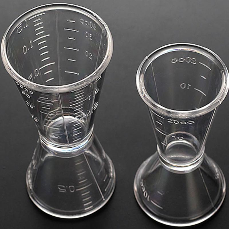 Bar Accessories Double-headed Resin Cocktail Measure Cup with Scale Transparent Ounce Measuring Cup 10-20ml/20-40ml Cocktail Jigger Milk Tea Shop 6