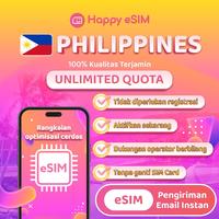 Gambar Happyesim eSIM Philippines Unlimited Kuota Internet 128kb/s | eSIM Travel FUP 128kb/s Kuota Besar Tanpa Nomor & Registrasi KTP - 500M/Hari, 1 Hari dari Happyesim Kota Tangerang 1 Tokopedia