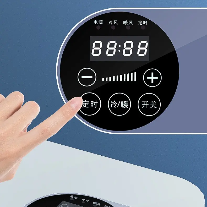 Quạt sưởi gốm PTC làm nóng phòng tắm phòng ngủ treo tường tiện dụng sấy khô quần áo 4