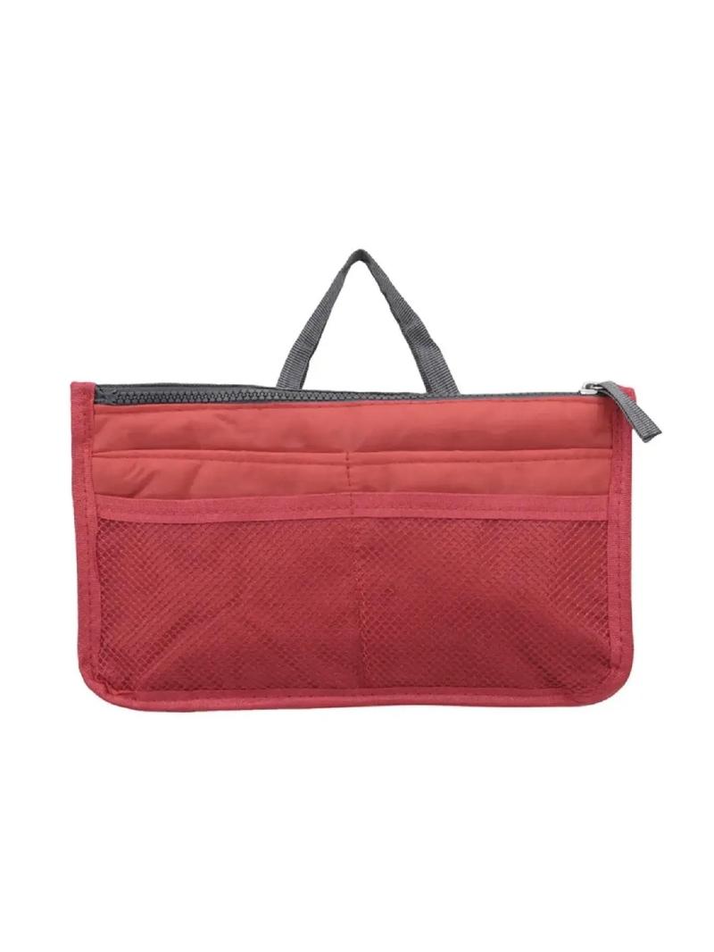 Product Introduction of Spring Basic Solid Color Multi-functional Handheld Storage Bag, Portable Bag Organizer for Travel, Casual Trendy Versatile High-quality Daily Commuting Bag 8
