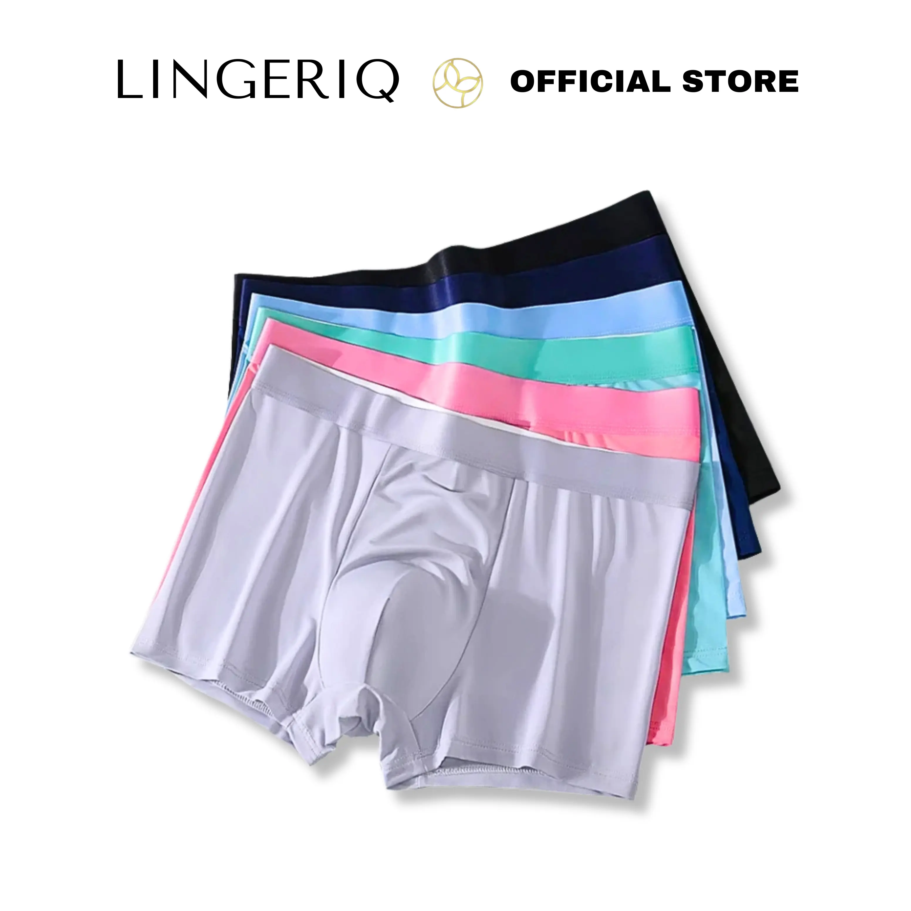 (BXP17) 4PCS Celana dalam Pria boxer pria BUNDLING 4 PCS cancut CD bahan ice silk seamless lingeriq Boxer/Celana Pendek Nyaman Dewasa