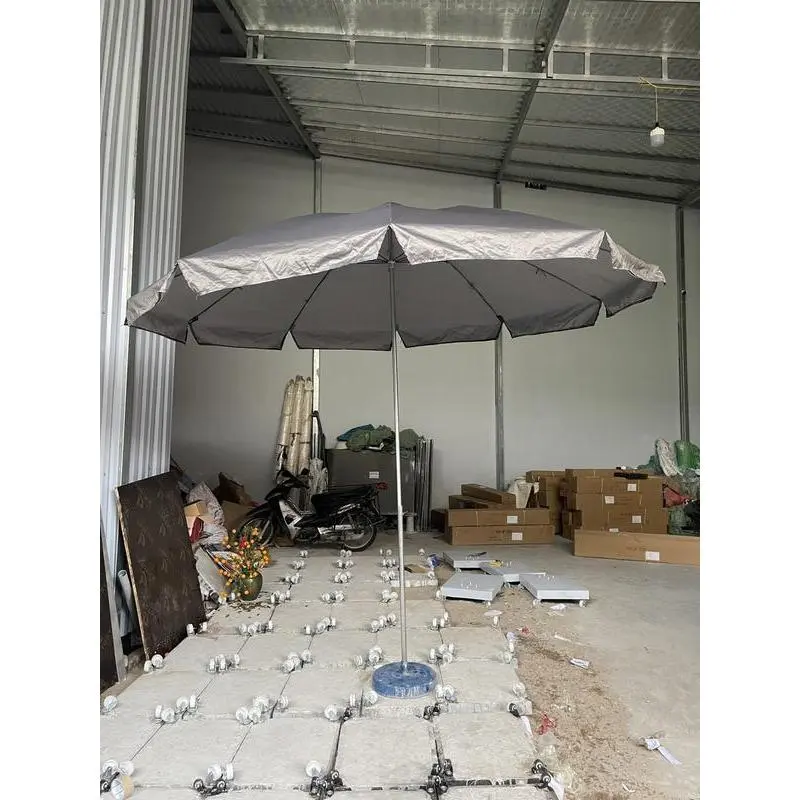 Ô dù che nắng chính tâm tròn 3 kích thước đường kính 2,4m đường kính 3m, đường kính 3m5 (vải dù chống nước cao cấp chưa có chân đế) 1