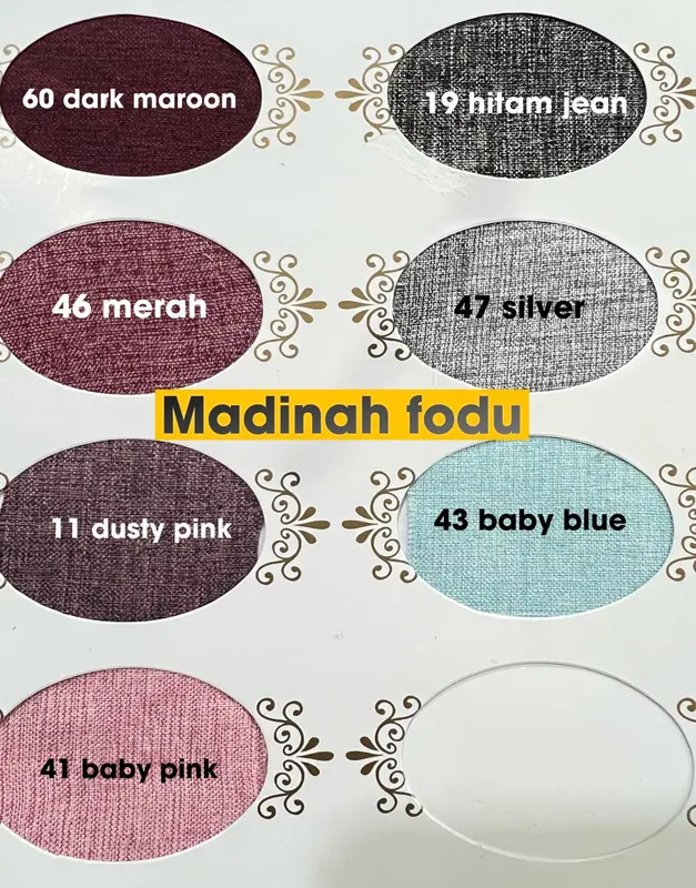 Bahan Kain Katun Cotton Madinah madina fodu Premium Grosir 1 Roll 40 Yard 2