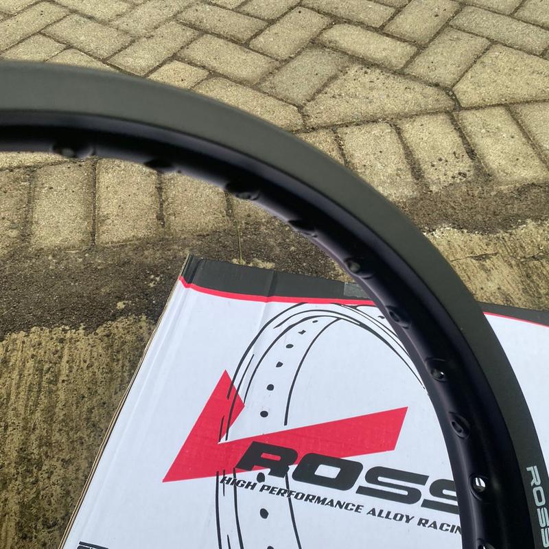 velg vrossi lingkaran vrossi hitam doff ring17 ukuran 1.40/1.60/1.85 Motorcycle Kendaraan 4