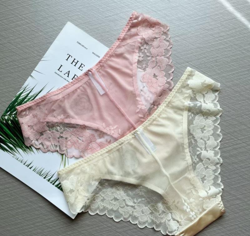 [HÀNG MỚI] QUẦN LÓT LỤA SATIN KẾT HỢP LƯỚI THÊU HOA XUYÊN THẤU 6