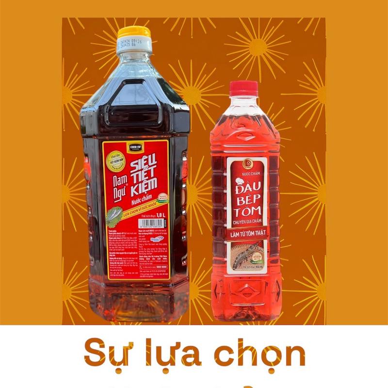ComBo 2 loại Nước chấm Nam Ngư & Đầu Bếp,chai nam ngư 1,8L,chai đầu bếp 900ml, 2 sản phẩm trong 1 đơn hàng Nước Sốt Gia Vị nuoc dung 2