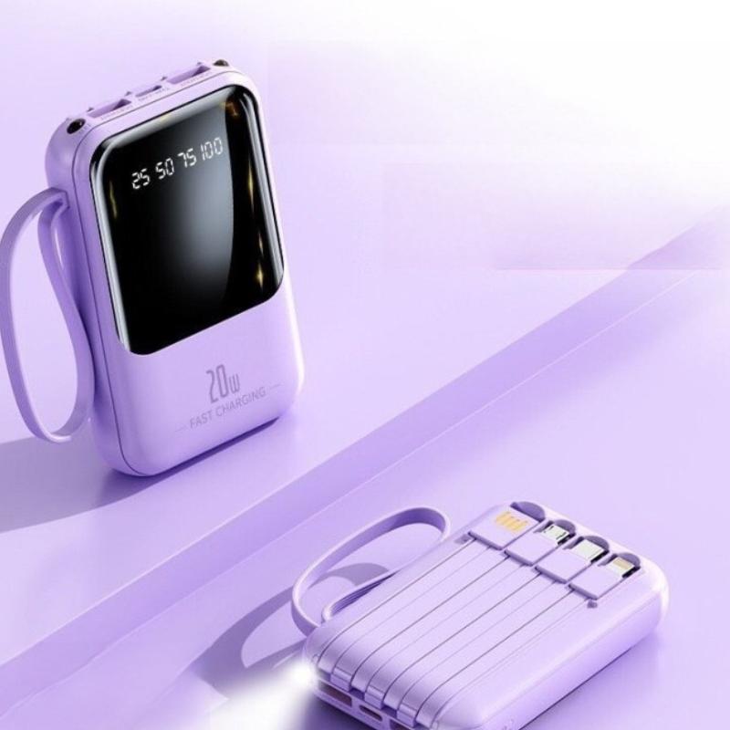 Sạc dự phòng không dây 20000mAh ,di động tích hợp 4 cổng sạc cùng lúc 4 thiết bị sạc nhanh 6