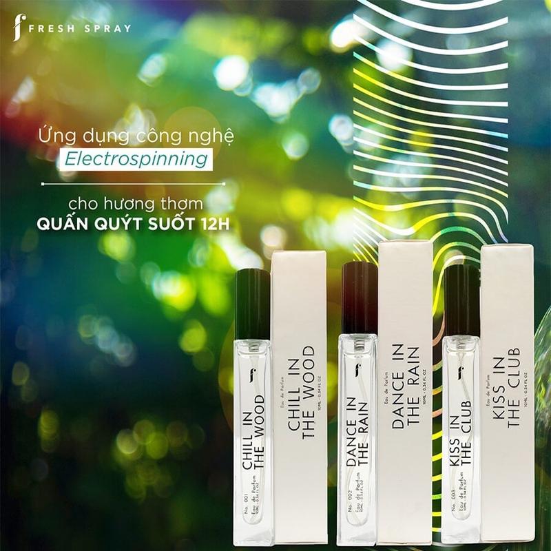 Nước hoa F Fresh spray mini size 10ml Chill in the Wood Unisex