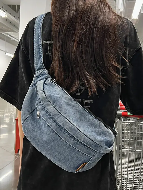 Fashionable Shoulder Bag, Casual Versatile Chest Bag for Men and Women, Simple All-match Crossbody Bag for Daily Travel, Easy To Carry, Office Workers Commuting, Students in Class 0