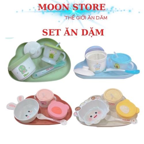 Set ăn dặm cho bé truyền thống tiết kiệm tiện lợi cho bé ăn dặm - Ăn dặm mẹ Moon
