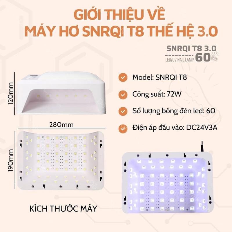 Máy hơ T8 , 72w khoang hơ rộng,vừa cả 2 tay 2 chân.kee tay bằng da sang trọng 3