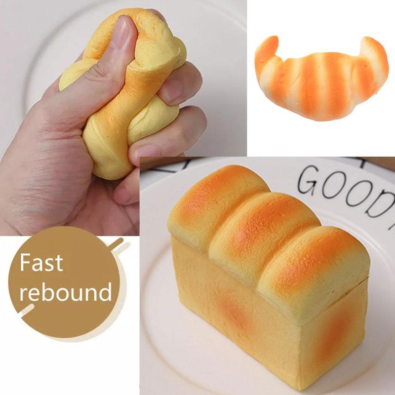 Simulated Bread Squeeze Toy for Collection Slow Rising Squishy - TikTok ...