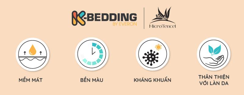 Product Introduction of Vỏ gối nằm chần bông Hàn Quốc K-Bedding By Everon Micro Tencel KMTS (45x65cm) 1 cặp 1