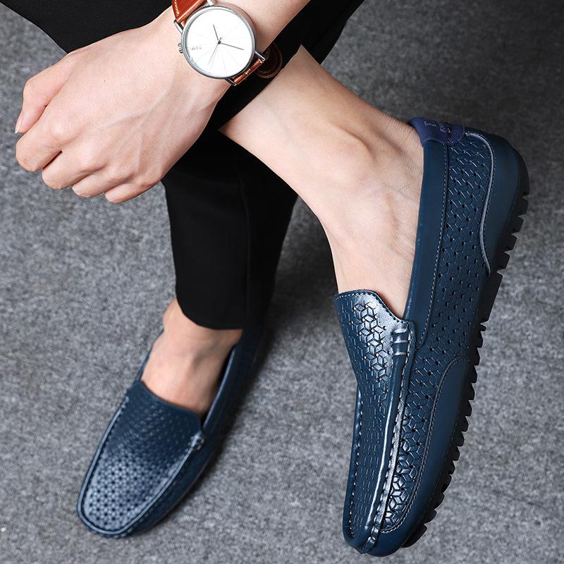 Product Introduction of Giày Da Cho Nam, Khâu Tay, Da Thật, Phong Cách Anh Quốc Ruoshuai, Xuyên Biên Giới, Ngoại Cỡ, Thiết Kế Khoét Lỗ Giày Doug Shoes 17
