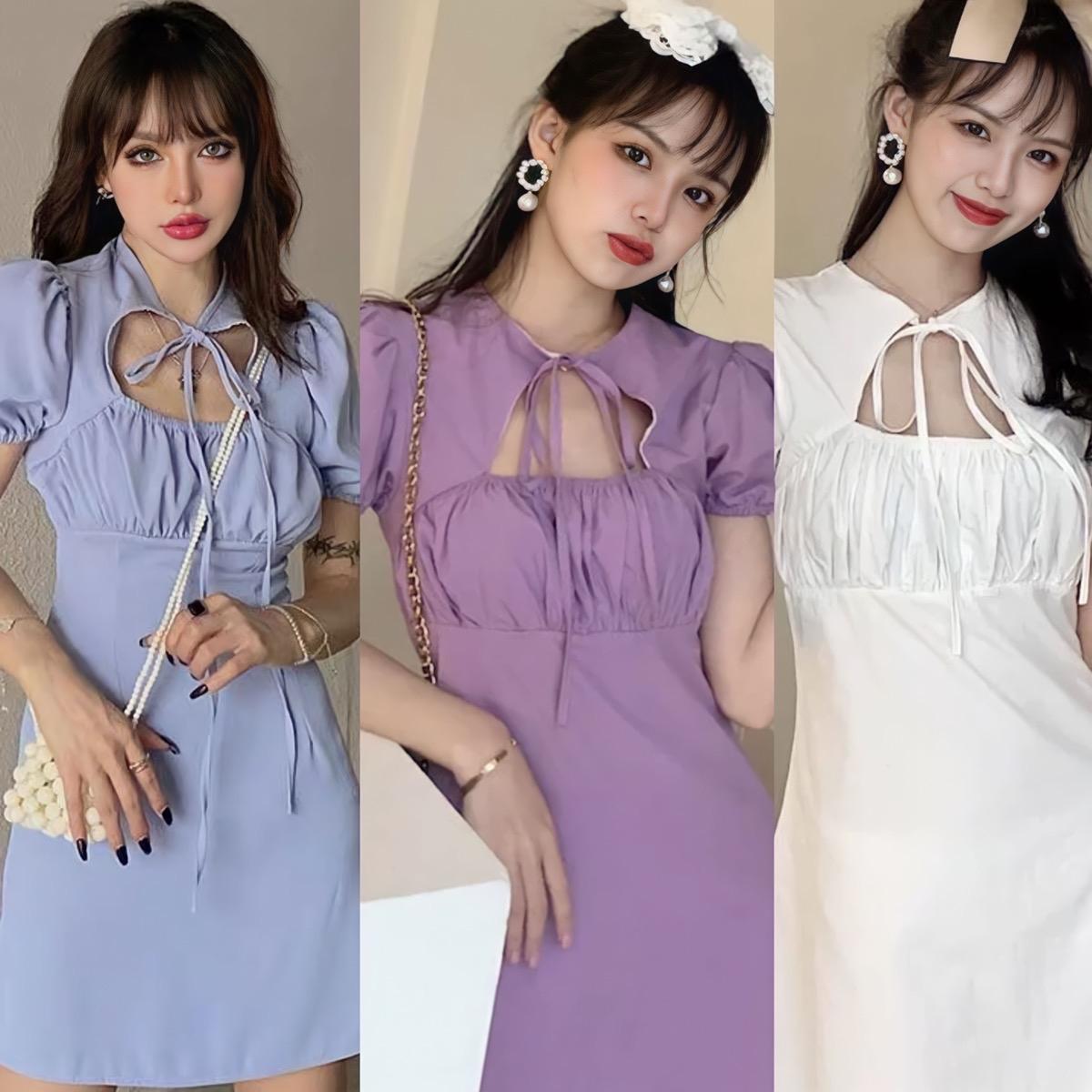 [Xả Kho] Thời trang bigsize set váy Đầm Dự tiệc cho các nàng Nữ Cotton Dress Đen Women - A.1009