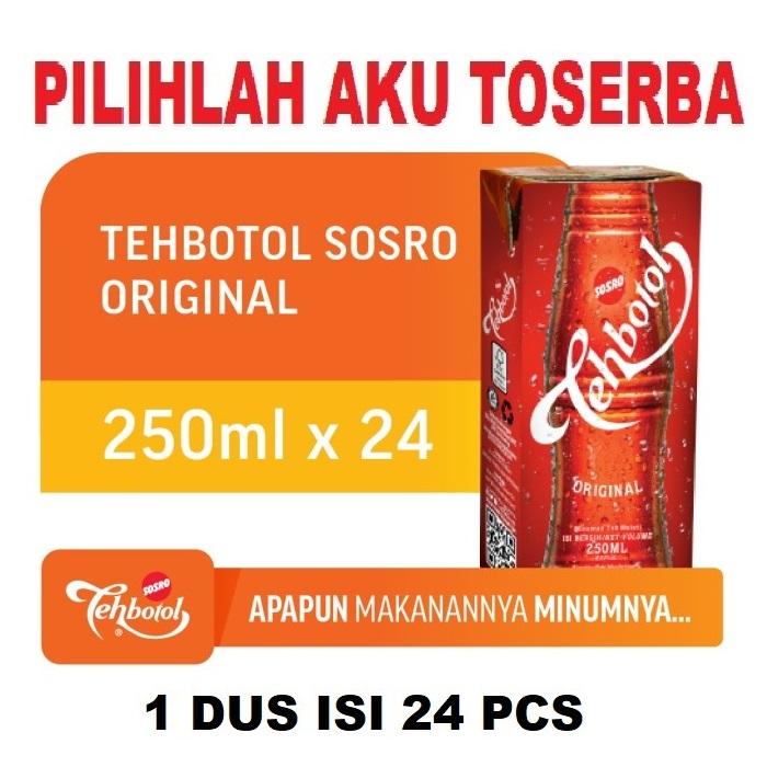 Teh Botol Sosro Kotak Original 250 ml - ( HARGA 1 DUS ISI 24 pcs ) 1