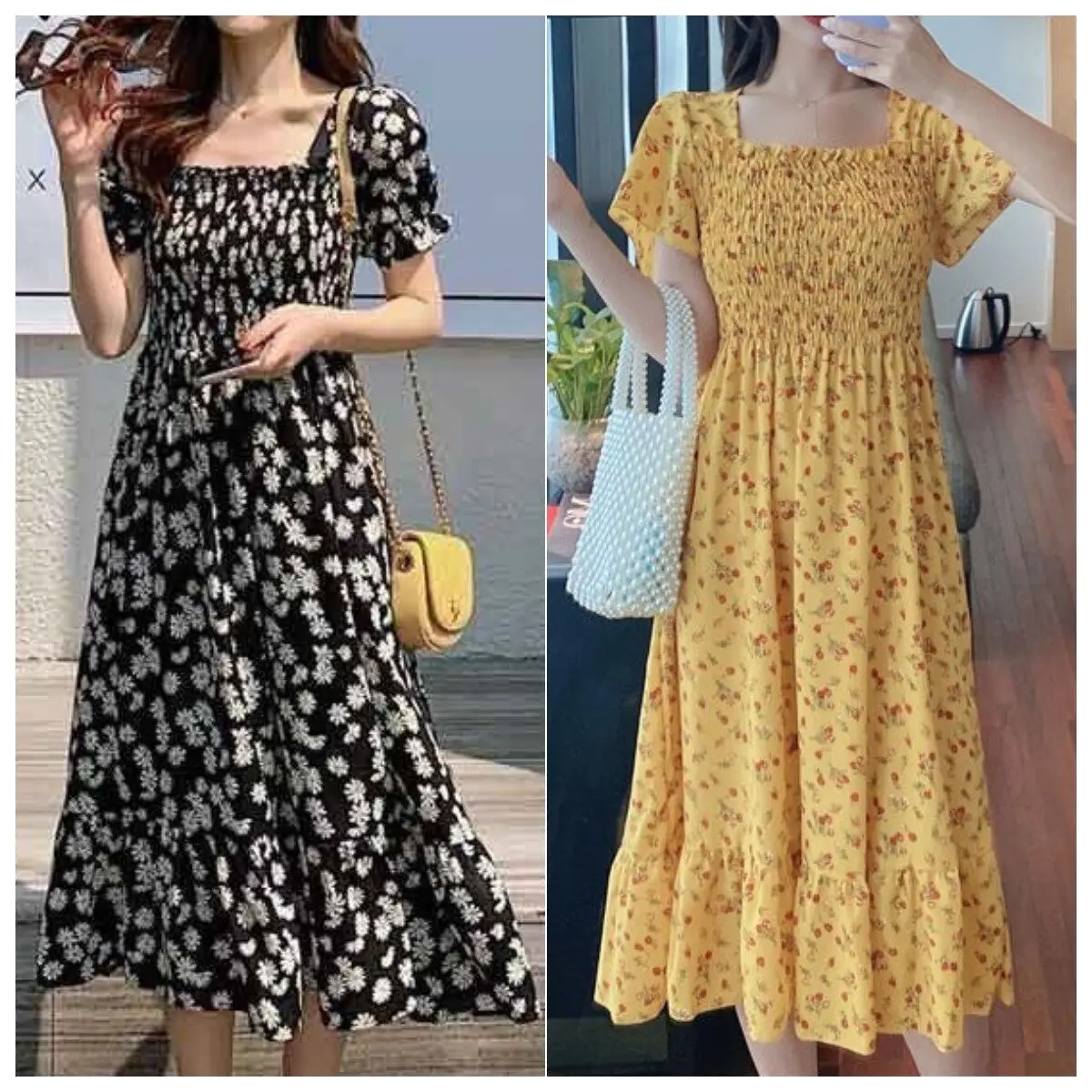 Dress Women Korean Style Flower Printed Temperament Thin Ladies Cover Belly Skirt Fashion Skirts for Women