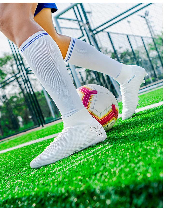 Product Introduction of In Stock Professional Soccer Shoes Teenagers Race Shoes Green Field Combat Boots Men's and Women's Football Boots 47 Soccer Shoes Boys and Girls Teenagers Students TF Broken Nail AG Long Nail Artificial Flat Leather Foot Training Transport 3