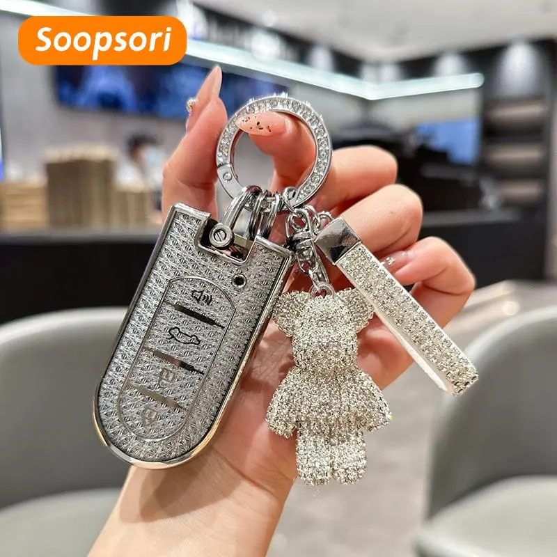Penutup Kunci, Soopsori, untuk Perodua BEZZA, AXIA, MYVI, ARUZ, Refleksi Krom, Sarung Kunci Kereta, Sarung Jauh