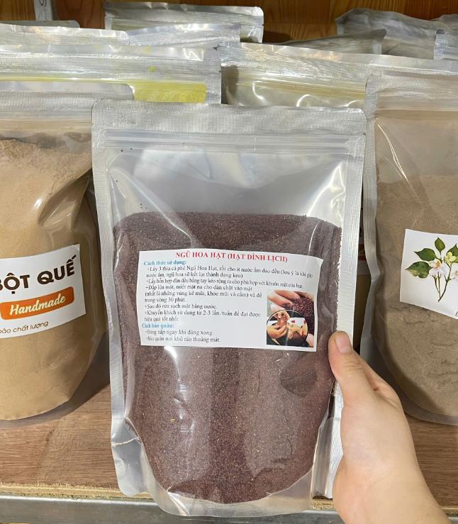 100G Ngũ Hoa Hạt Nguyên Chất- Mặt Nạ Đắp Mặt Giảm & Ngừa Mụn Dưỡng Sáng Da