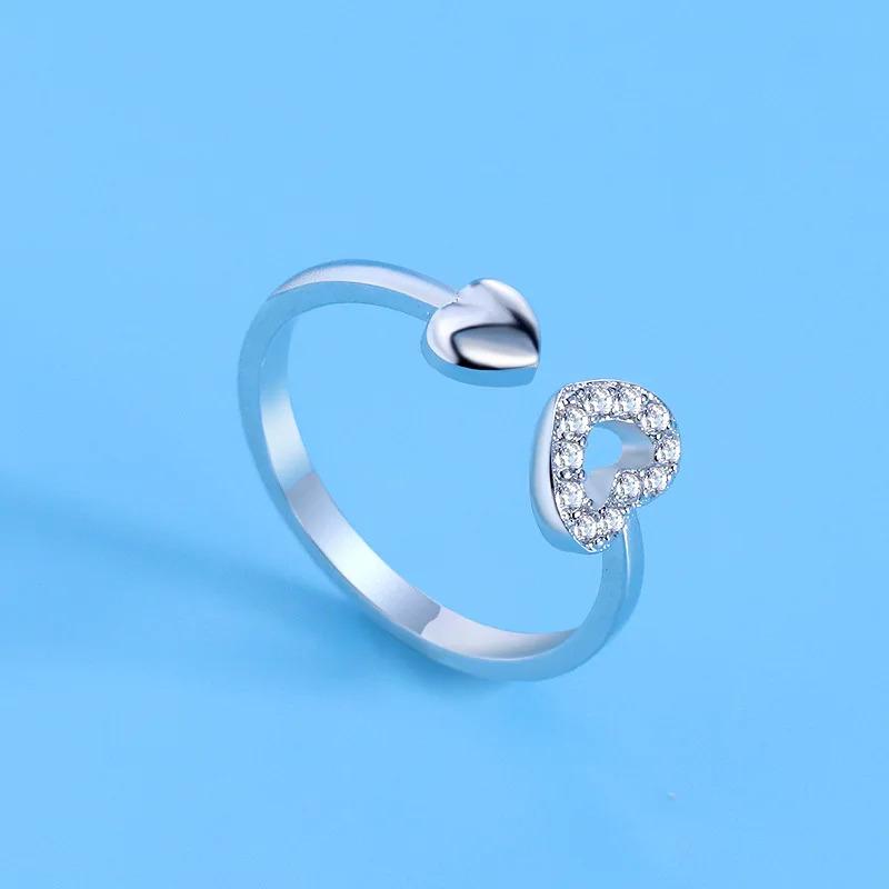 Nhẫn Bạc Sterling 925, Bán Chạy, Zircon AAA, Có Thể Điều Chỉnh, Thiết Kế Đơn Giản, Thời Trang, Tinh Tế, Dành Cho Phụ Nữ, Phụ Kiện Trang Sức, Thích Hợp Cho Tiệc Cưới, Tuyệt Vời Làm Quà Tặng 7